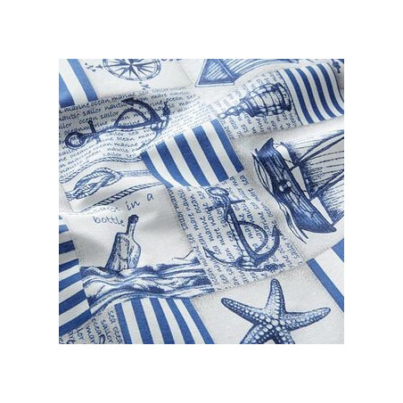 Coton enduit maritime